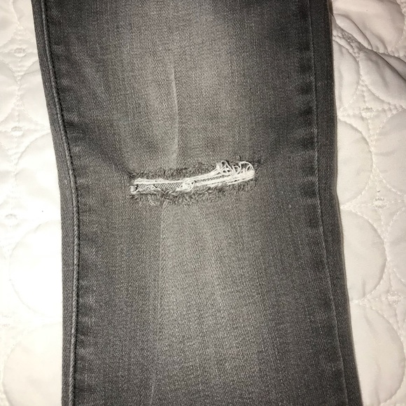 Ripped grey skinny jeans - Picture 8 of 8